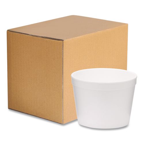 Picture of Foam Bowls, Tall Style, 12 oz, White, 500/Carton