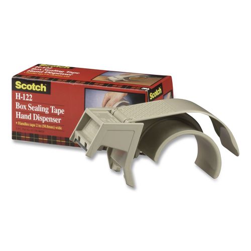 Compact+And+Quick+Loading+Dispenser+For+Box+Sealing+Tape%2C+3%26quot%3B+Core%2C+For+Rolls+Up+To+2%26quot%3B+X+50+M%2C+Gray
