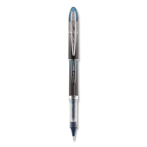 VISION+ELITE+BLX+Series+Rollerball+Pen%2C+Stick%2C+Micro+0.5+mm%2C+Blue-Infused+Black+Ink%2C+Gray%2FBlue%2FClear+Barrel