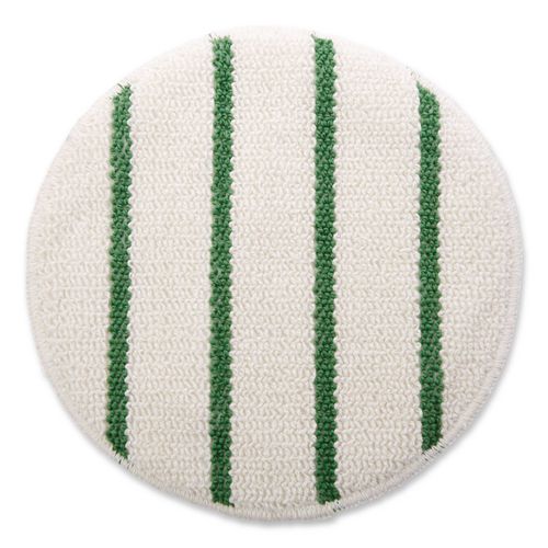 Low+Profile+Scrub-Strip+Carpet+Bonnet%2C+19%26quot%3B+Diameter%2C+White%2Fgreen