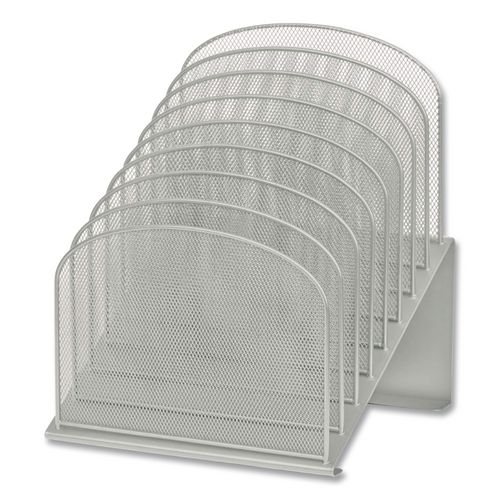 Onyx+Mesh+Desk+Organizer+With+Tiered+Sections%2C+8+Sections%2C+Letter+To+Legal+Size+Files%2C+11.75%26quot%3B+X+10.75%26quot%3B+X+14%26quot%3B%2C+White
