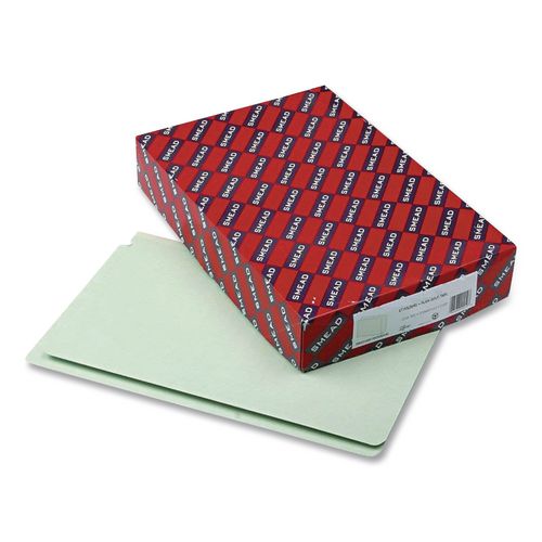 Extra-Heavy+Recycled+Pressboard+End+Tab+Folders%2C+Straight+Tabs%2C+Legal+Size%2C+2%26quot%3B+Expansion%2C+Gray-Green%2C+25%2FBox
