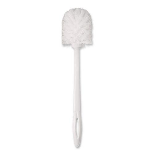 Commercial-Grade+Toilet+Bowl+Brush%2C+10%26quot%3B+Handle%2C+White%2C+24%2FCarton