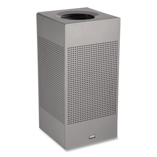 designer+line+silhouettes+waste+receptacle%2C+16+gal%2C+steel%2C+silver+metallic