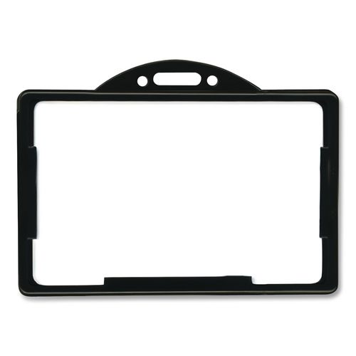 ID+Card+Holders%2C+Horizontal%2C+Black+3.68%26quot%3B+x+2.38%26quot%3B+Holder%2C+3.38%26quot%3B+x+2.13%26quot%3B+Insert%2C+25%2FPack