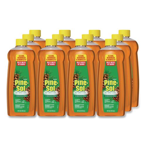 Multi-Surface+Cleaner+Disinfectant+Concentrated%2C+Pine+Scent%2C+14+oz+Bottle%2C+12%2FCarton