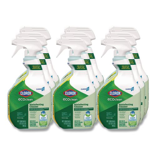 Clorox+Pro+EcoClean+Disinfecting+Cleaner%2C+Unscented%2C+32+oz+Spray+Bottle%2C+9%2FCarton