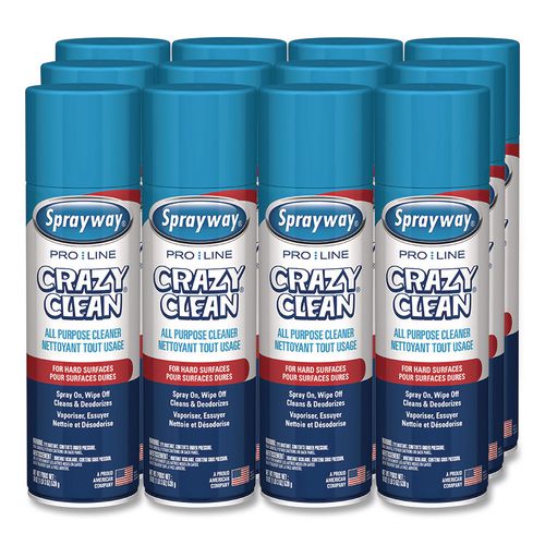 Pro+Line+Crazy+Clean%2C+Unscented%2C+19+oz+Aerosol+Spray%2C+12%2FCarton