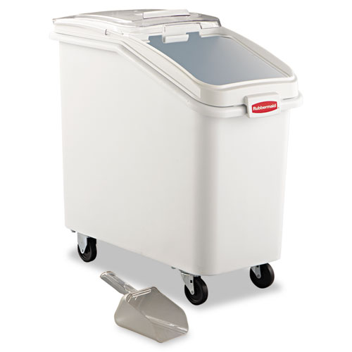 Picture of ProSave Mobile Ingredient Bin, 26.18 gal, 15.5 x 29.5 x 28, White, Plastic