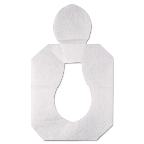 Picture of Health Gards Toilet Seat Covers, Half-Fold, 14.25 x 16.5, White, 250/Pack, 4 Packs/Carton