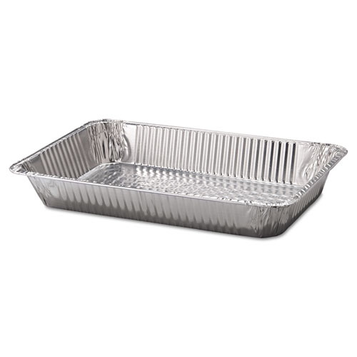 Picture of Aluminum Steam Table Pans, Full-Size Deep, 65 Gauge Foil, 3.19" Deep, 12.19 x 20.75, 50/Carton