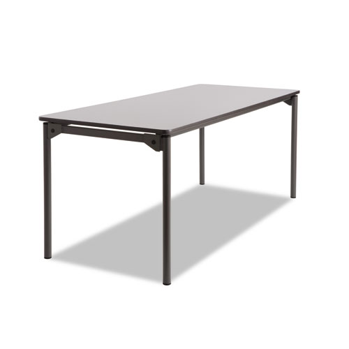 Maxx+Legroom+Wood+Folding+Table%2C+Rectangular%2C+72%26quot%3B+x+30%26quot%3B+x+29.5%26quot%3B%2C+Gray%2FCharcoal