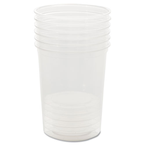 Picture of Deli Containers, 32 oz, Clear, Plastic, 50/Pack, 10 Packs/Carton