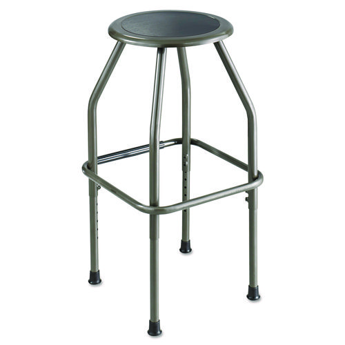 Picture of Diesel Industrial Stool with Stationary Seat, Backless, Supports Up to 250 lb, 22" to 30" Seat Height, Pewter