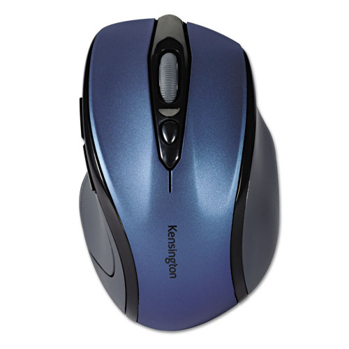 Picture of Pro Fit Mid-Size Wireless Mouse, 2.4 GHz Frequency/30 ft Wireless Range, Right Hand Use, Sapphire Blue