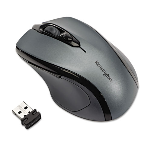 Picture of Pro Fit Mid-Size Wireless Mouse, 2.4 GHz Frequency/30 ft Wireless Range, Right Hand Use, Gray