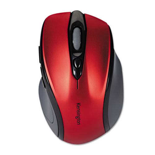 Picture of Pro Fit Mid-Size Wireless Mouse, 2.4 GHz Frequency/30 ft Wireless Range, Right Hand Use, Ruby Red