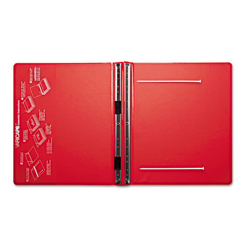 Picture of VariCap Expandable Binder, 2 Posts, 6" Capacity, 11 x 8.5, Red