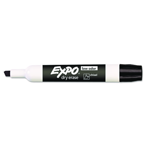 Low-Odor+Dry-Erase+Marker%2C+Broad+Chisel+Tip%2C+Black