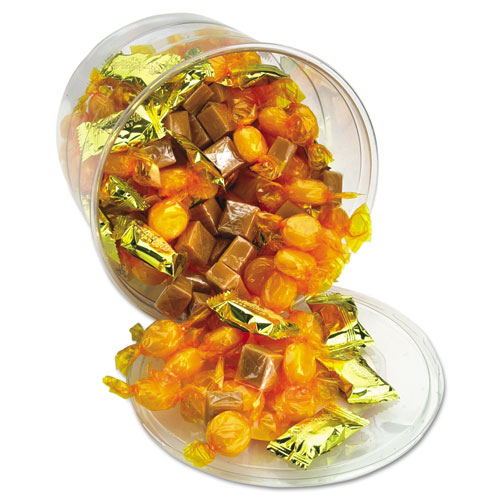 Picture of Creamy and Smooth Delights Candy, Butter Flavor, 2 lb Resealable Plastic Tub