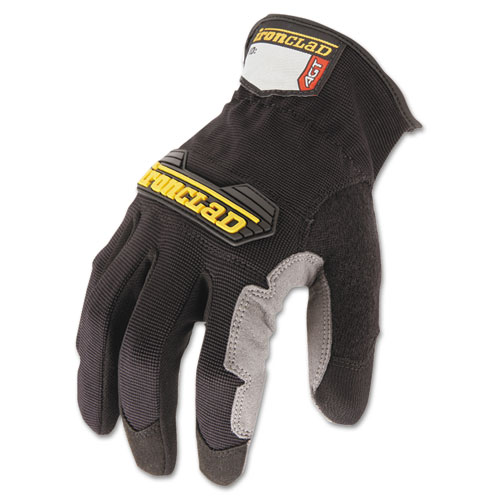 Picture of Workforce Glove, Large, Gray/Black, Pair
