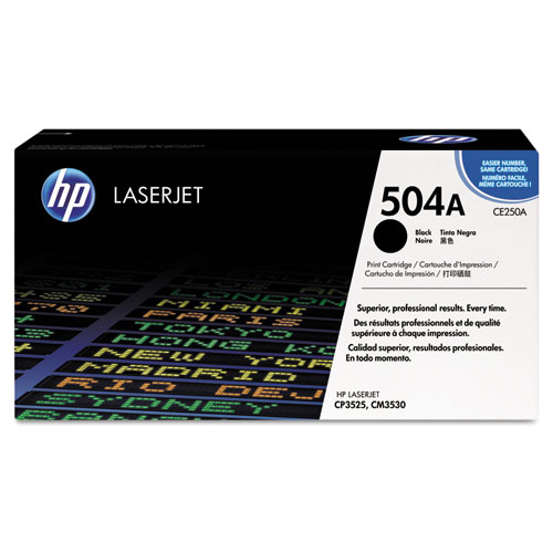 Picture of HP 504A, (CE250A) Black Original LaserJet Toner Cartridge