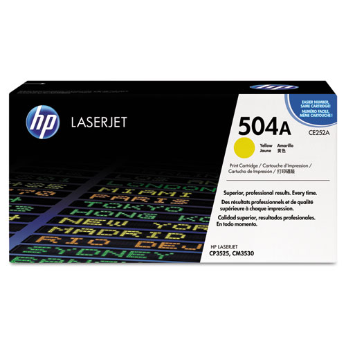 Picture of HP 504A, (CE252A) Yellow Original LaserJet Toner Cartridge