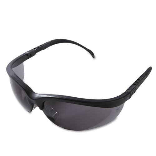 Picture of Klondike Safety Glasses, Matte Black Frame, Gray Lens, 12/Box