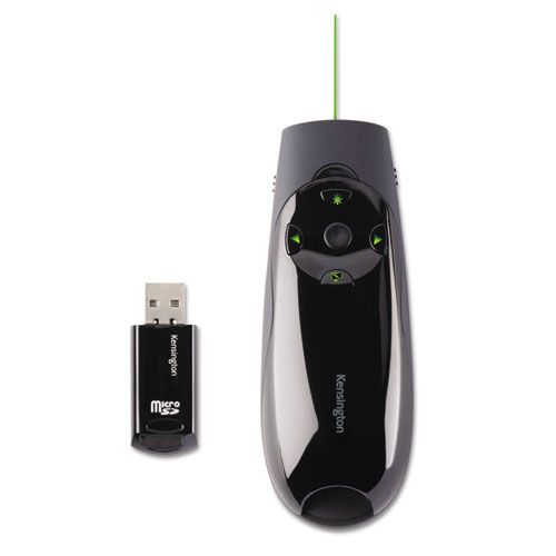 Picture of Presenter Expert Wireless Cursor Control with Green Laser, Class 2, 150 ft Range, Black