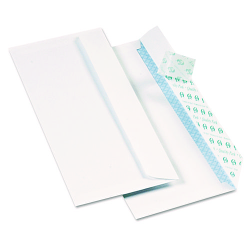 Picture of Redi-Strip Security Tinted Envelope, #10, Commercial Flap, Redi-Strip Heat-Resistant Closure, 4.13 x 9.5, White, 1,000/Box