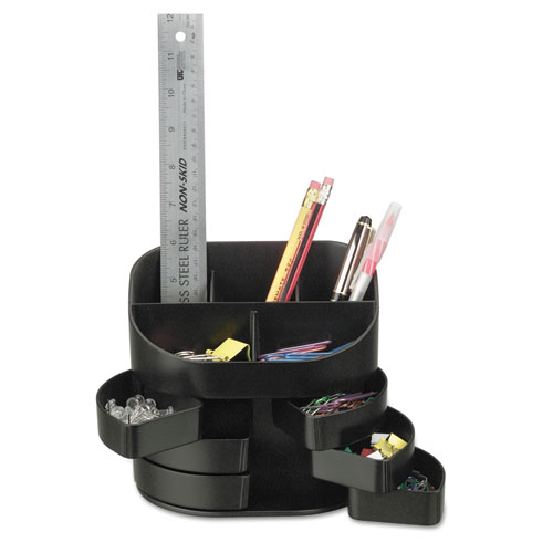 Double+Supply+Organizer%2C+11-Compartments%2C+6+Drawers%2C+Plastic%2C+6.5+x+4.75+x+5.75%2C+Black