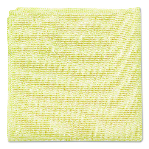 Picture of Microfiber Cleaning Cloths, 16 x 16, Yellow, 24/Pack