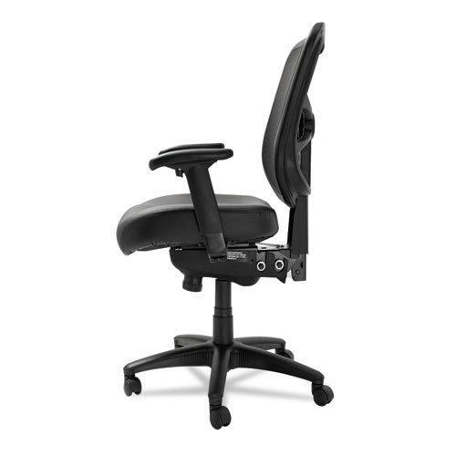 Picture of Alera Elusion Series Mesh Mid-Back Multifunction Chair, Supports Up to 275 lb, 17.7" to 21.4" Seat Height, Black