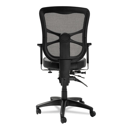 Picture of Alera Elusion Series Mesh Mid-Back Multifunction Chair, Supports Up to 275 lb, 17.7" to 21.4" Seat Height, Black