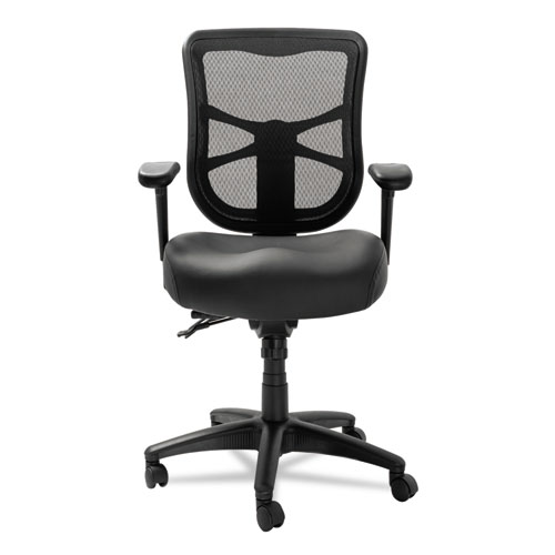 Picture of Alera Elusion Series Mesh Mid-Back Multifunction Chair, Supports Up to 275 lb, 17.7" to 21.4" Seat Height, Black