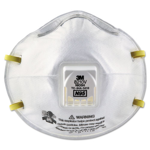Picture of Particulate Respirator 8210V, N95, Cool Flow Valve, Standard Size, 10/Box