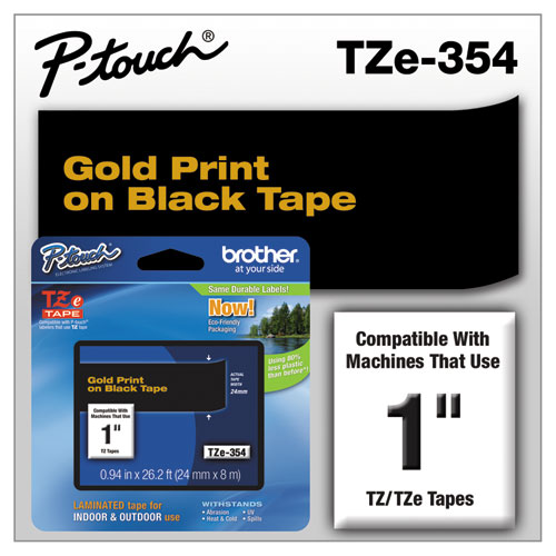 Tze+Standard+Adhesive+Laminated+Labeling+Tape%2C+0.94%26quot%3B+X+26.2+Ft%2C+Gold+On+Black