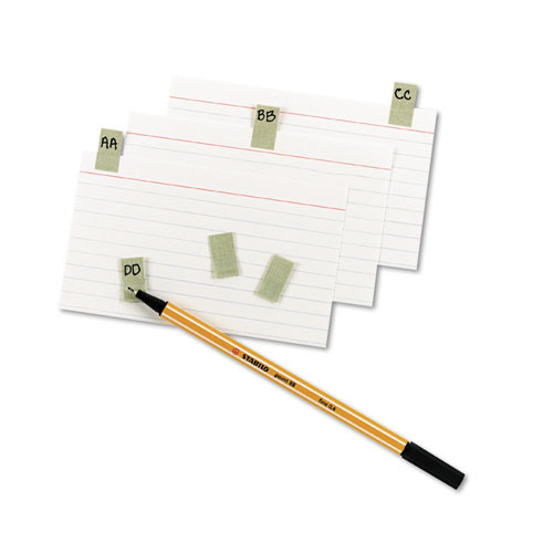 Picture of Gummed Reinforced Index Tabs, 1/12-Cut, Gray, 0.44" Wide, 50/Pack