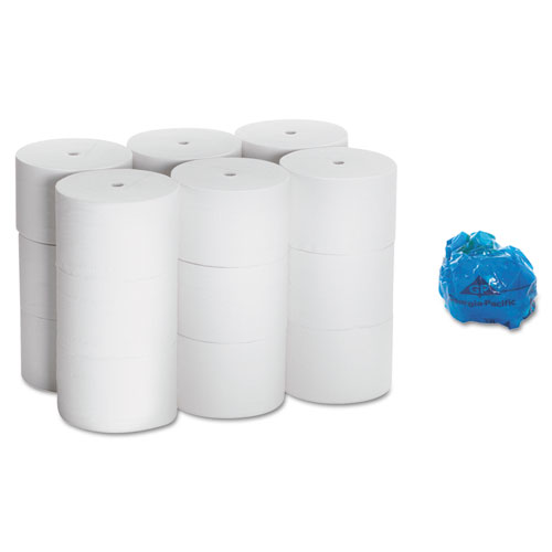 Picture of Coreless Bath Tissue, Septic Safe, 2-Ply, White, 1,125 Sheets/Roll, 18 Rolls/Carton