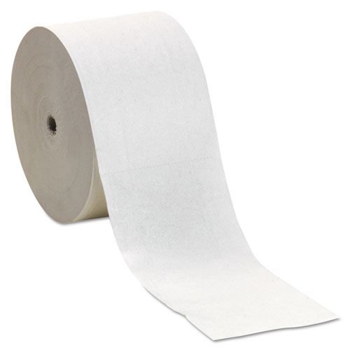 Picture of Coreless Bath Tissue, Septic Safe, 2-Ply, White, 1,500 Sheets/Roll, 18 Rolls/Carton