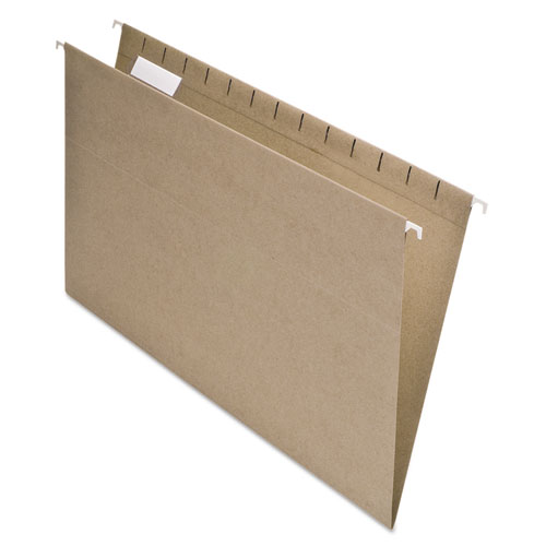 Picture of Earthwise by Pendaflex 100% Recycled Colored Hanging File Folders, Legal Size, 1/5-Cut Tabs, Natural, 25/Box