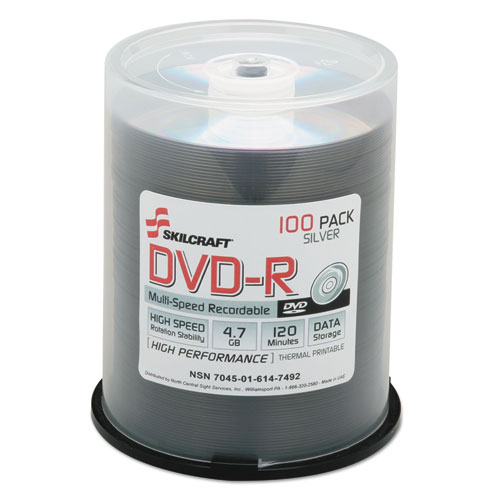 7045016147492%2C+Skilcraft+Dvd-R+Recordable+Disc%2C+4.7+Gb%2C+16x%2C+Spindle%2C+Silver%2C+100%2Fpack