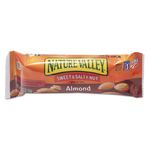 Picture of Granola Bars, Sweet and Salty Nut Almond Cereal, 1.2 oz Bar, 16/Box