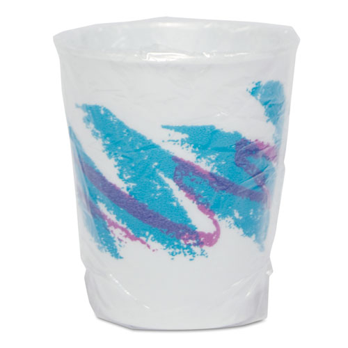Picture of Trophy Plus Dual Temperature Insulated Cups in Jazz Design, 9 oz, Individually Wrapped, 900/Carton