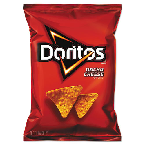 Picture of Nacho Cheese Tortilla Chips, 1.75 oz Bag, 64/Carton