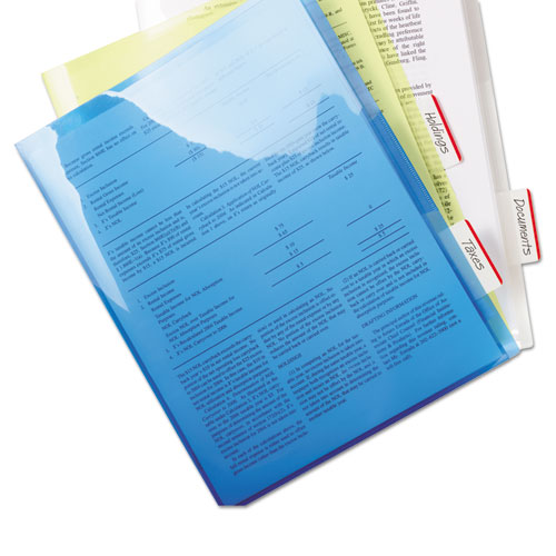 Picture of Lined Tabs, 1/5-Cut, Red, 2" Wide, 50/Pack