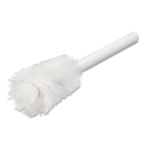 Picture of Sparta Handle Bottle Brush, Pint, White Polyester Bristles, 4.5" Brush, 7.5" White Plastic Handle