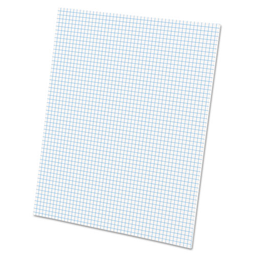 Picture of Quadrille Pads, Quadrille Rule (5 sq/in), 50 White (Heavyweight 20 lb Bond) 8.5 x 11 Sheets