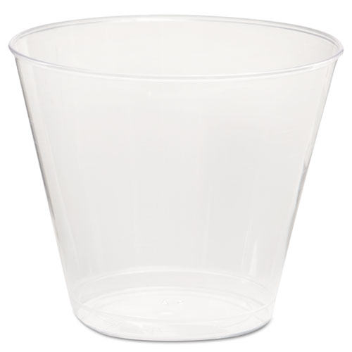 Picture of Comet Plastic Tumbler, 5 oz, Clear, Squat, 50/Pack, 20 Packs/Carton