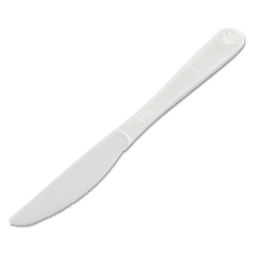 Heavyweight+Cutlery%2C+Knives%2C+Polypropylene%2C+White%2C+1000%2Fcarton